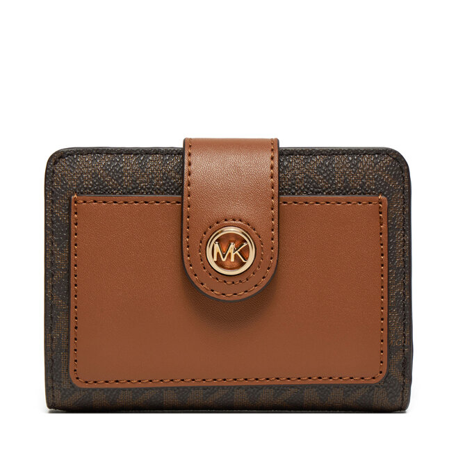 Mały Portfel Damski MICHAEL Michael Kors - Brązowy