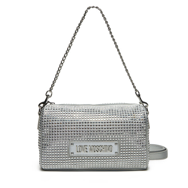 Torebka LOVE MOSCHINO - Srebrny