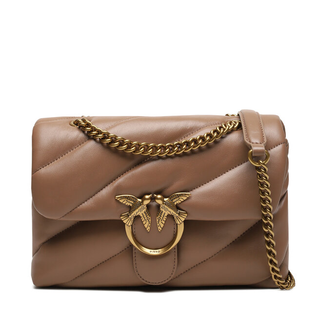 Torebka Pinko Love Classic Puff Cl AI 23-24 100038 - Brązowy