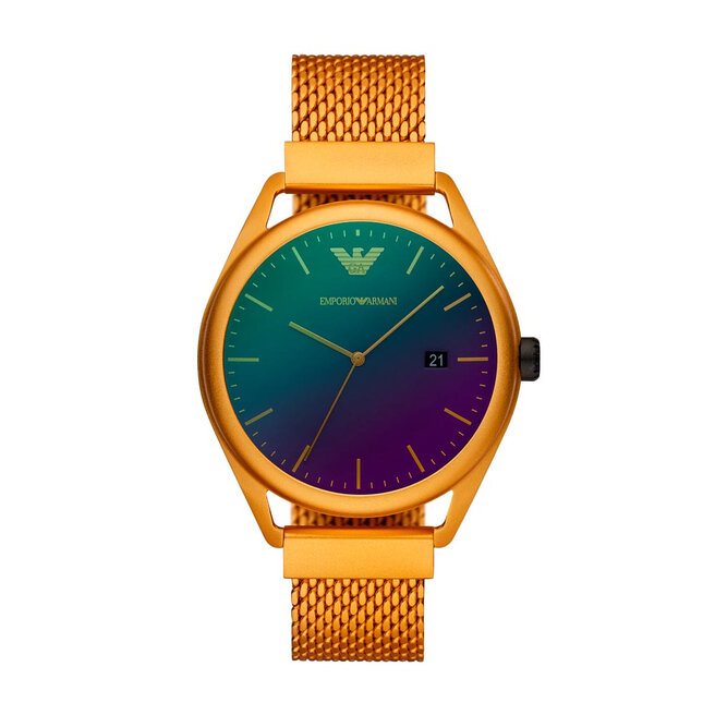 Gold emporio armani 2025 watch