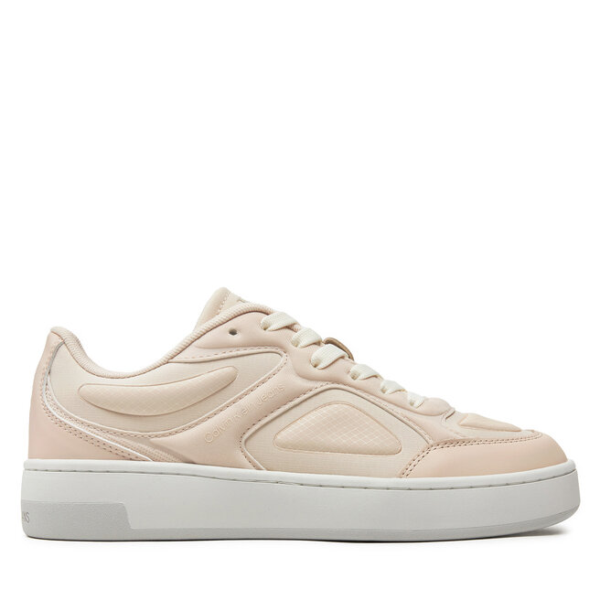 Sneakersy Calvin Klein Jeans Basket Cupsole Low Mix In Mtl - Różowy