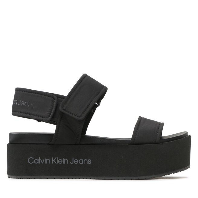 Calvin Klein Jeans Сандали Calvin Klein Jeans Flatform Sandal Softny YW0YW00965 Black BDS