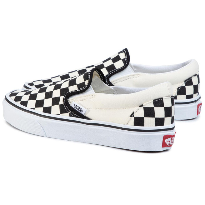 Vans Sneakers aus Stoff Vans Classic Slip-On VN000EYEBWW1 Blk/Whtchckerboard/Wht