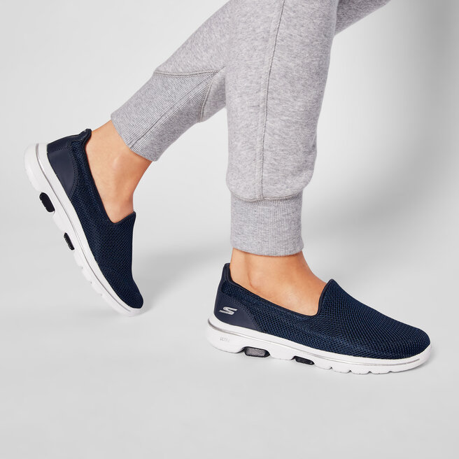 Skechers Félcipő Skechers Go Walk 5 15901/NVW Navy/White