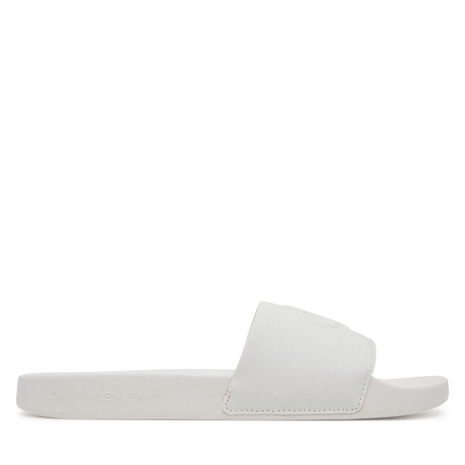 Klapki Calvin Klein Jeans Slide Hf Mono Cv - Biały