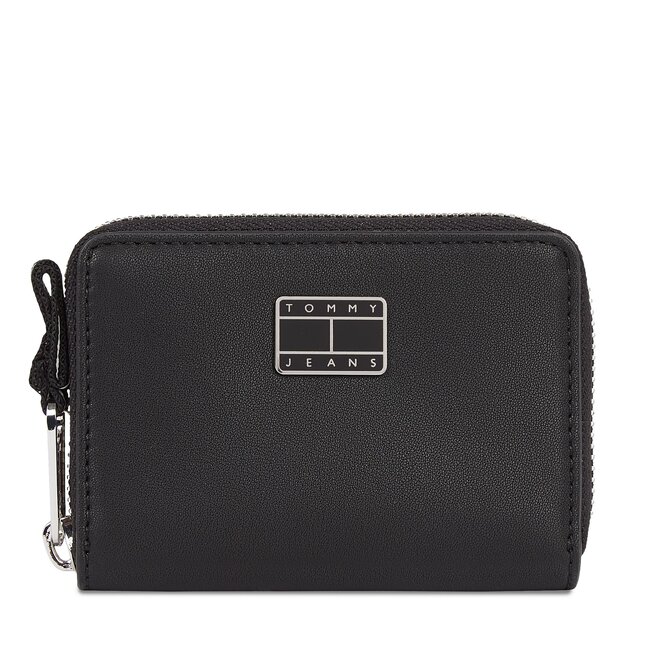 Mały Portfel Damski Tommy Jeans Tjw City-Wide Small Za - Czarny
