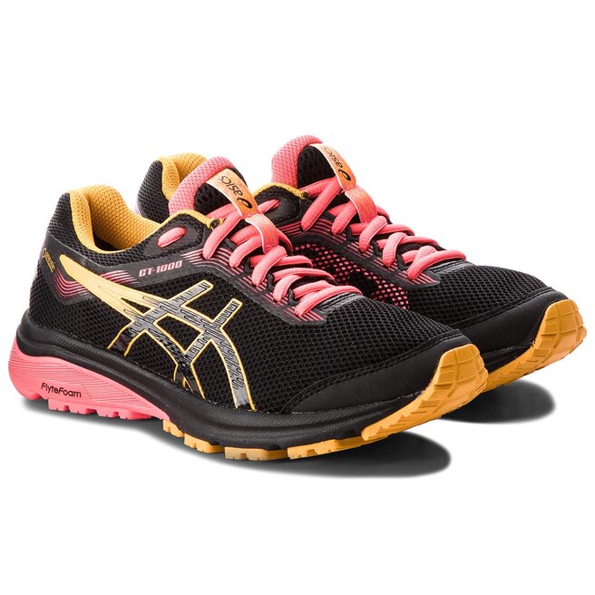 Buty Asics GT 1000 7 G Tx GORE TEX 1012A031 Black Amber 001
