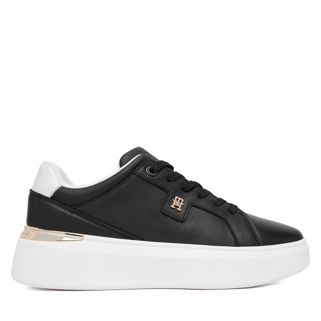 Sneakersy Tommy Hilfiger Th Chic Platform FW0FW09396 Czarny - kobiece