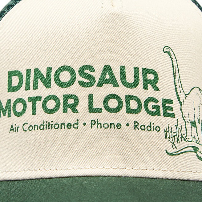 Kapa s šiltom American Needle Sinclair Dinosaur Motor Lodge SMU730ADINOM Dark Green/Ivory
