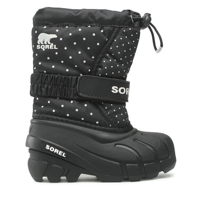 Śniegowce Sorel Childrens Flurry Print - Czarny