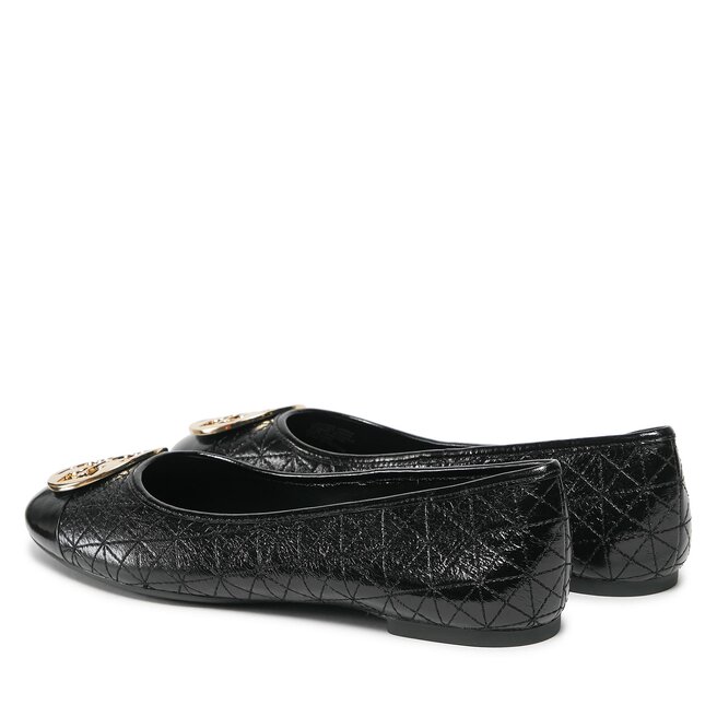 Tory Burch Baleríny Tory Burch Claire Quilted Ballet 150824 Perfect Black / Silver / Gold 001