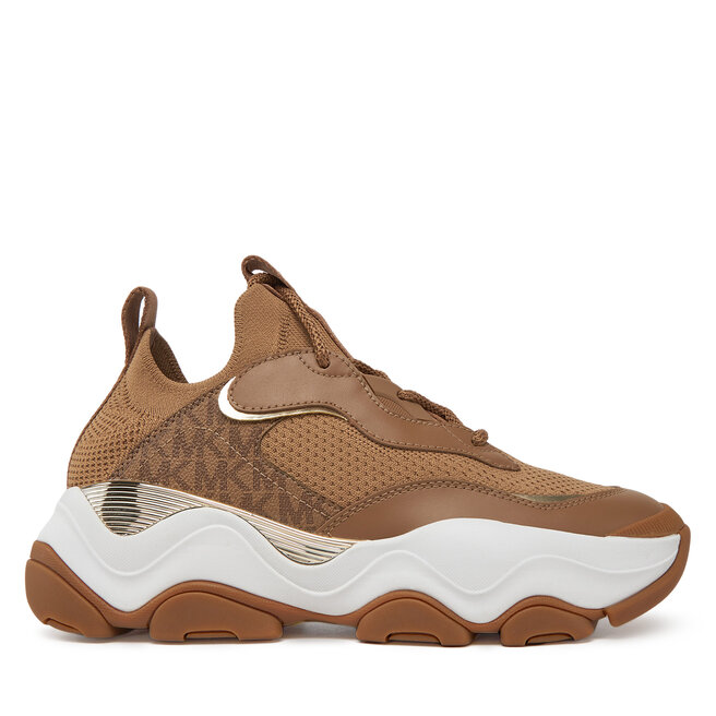 Sneakersy Michael Kors Atlas Knit - Brązowy