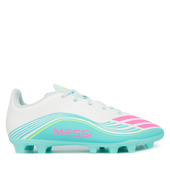 Buty do piłki nożnej adidas F50 Messi Club Firm Ground / Multi Ground JQ0950 Biały - dziecięce