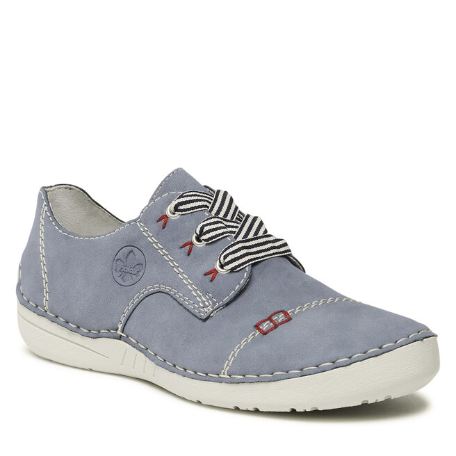 Półbuty Rieker 52520-14 Niebieski - kobiece