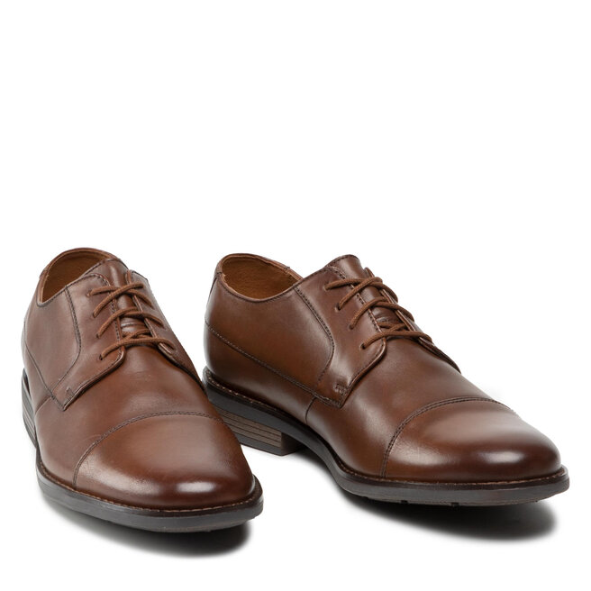 Clarks Κλειστά παπούτσια Clarks Becken Cap 261231387 Tan Leather