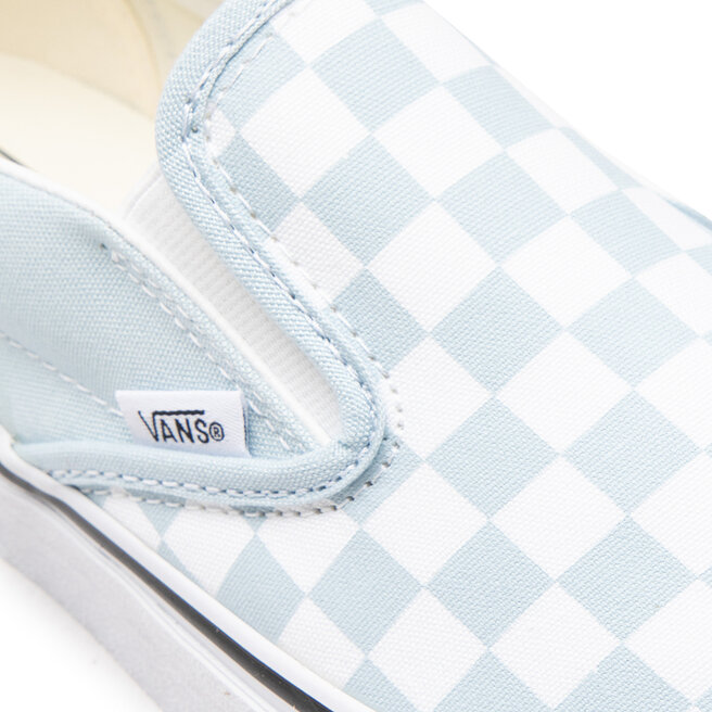 Vans Zapatillas de tenis Vans Classic Slip-On Checkerboard VN0A38F7QCK1 (Checkerboard) Baby Blue