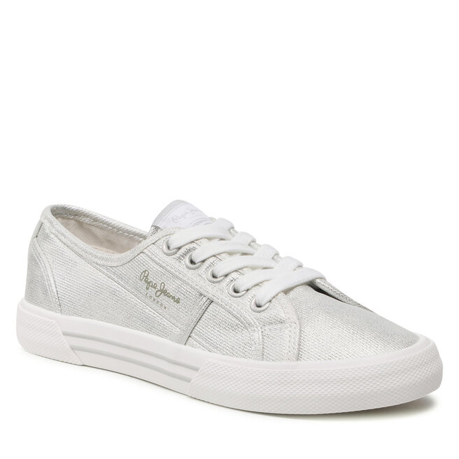 Teniși Pepe Jeans Brady W Met PLS31289 Silver 934