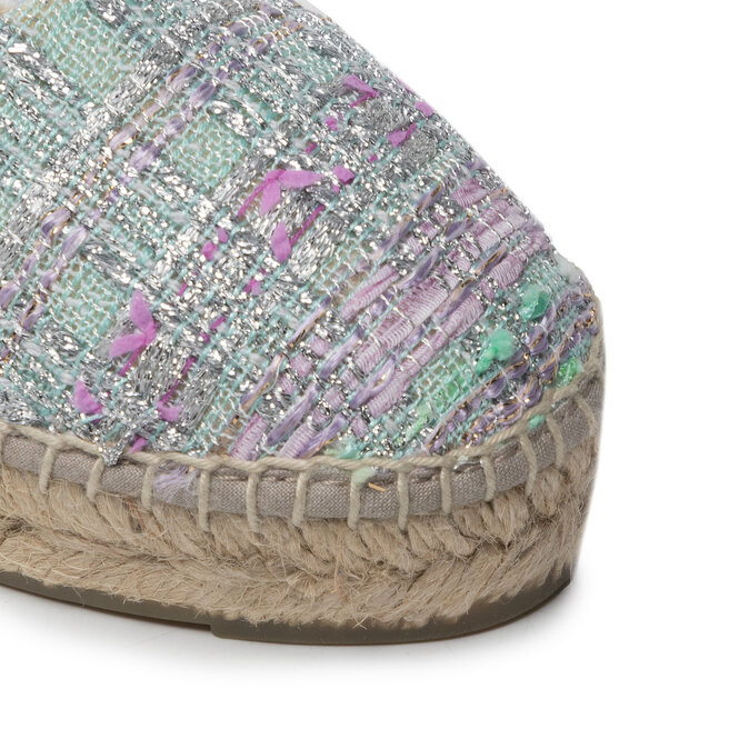Manebi Еспадрили Manebi Flat Valenciana T 1.6 P0 Pastel Silver Shades Lame