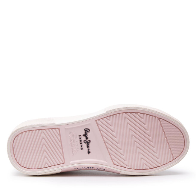 Pepe Jeans Sneakersy Pepe Jeans Kenton Classic Girl PGS30534 White 800