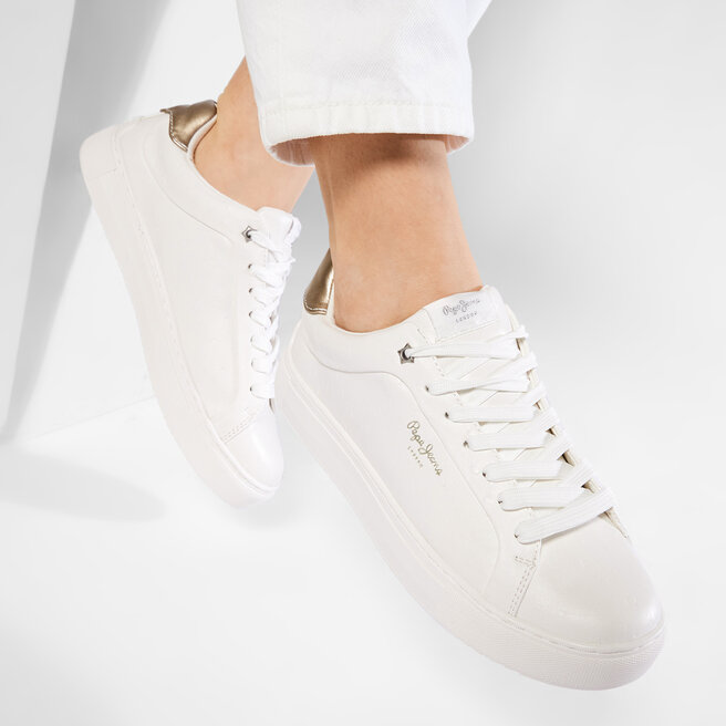 Laisvalaikio batai Pepe Jeans Adams Molly PLS31159 Off White 803 •  Www.eavalyne.lt