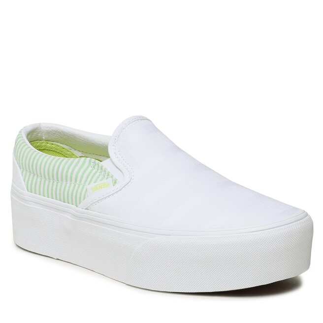 Πάνινα παπούτσια Vans Classic Slip-O VN0A7QRBGN1 Summer Picnic Green/True Λευκό