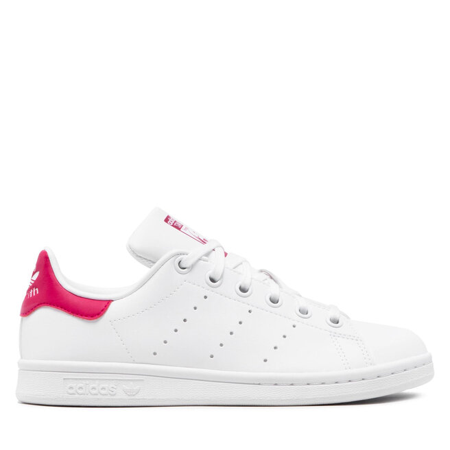 adidas Pantofi adidas Stan Smith J FX7522 Ftwwht/Ftwwht/Bopink