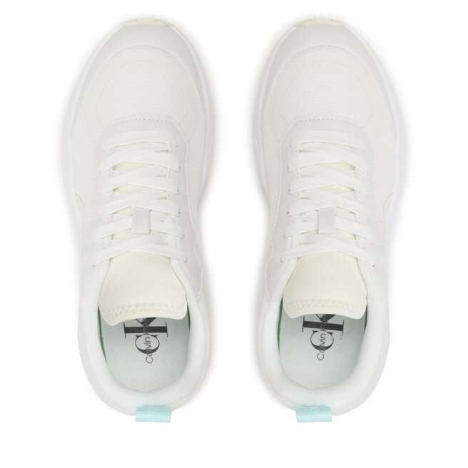 Calvin Klein Jeans Sportcipő Calvin Klein Jeans Retro Tennis Over Mesh Wn YW0YW00946 White/Creamy White 0K6