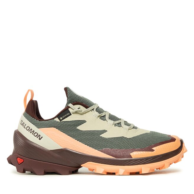 Salomon Trekingová obuv Salomon Cross Over 2 GORE-TEX L47271400 Alfalfa/Cantaloupe/Bitter Chocolate