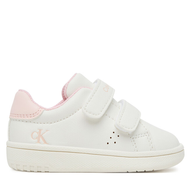 Sneakersy Calvin Klein Low Cut Velcro Sneaker - M Biały