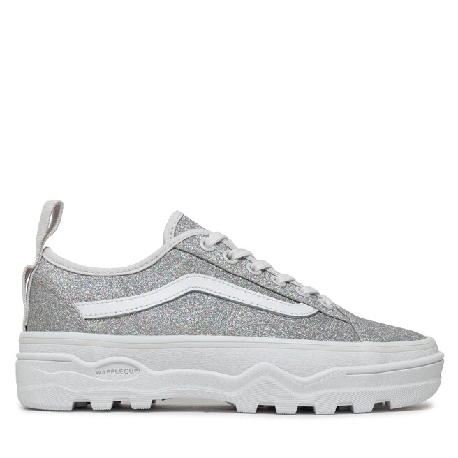 Vans old skool top glitter silver