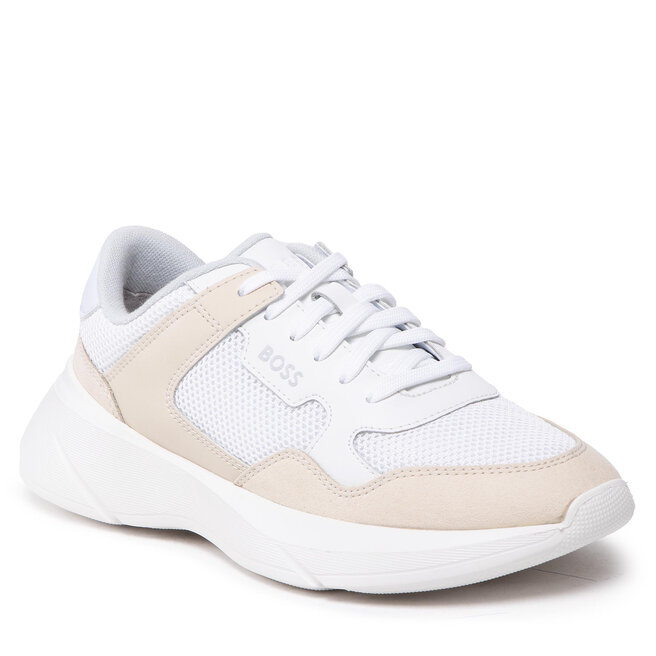 Sneakers Boss Dean 50474514 10243294 01 Open Beige 280 10243294 imagine noua