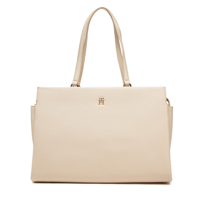 Torebka Tommy Hilfiger Th Legacy Tote - Écru
