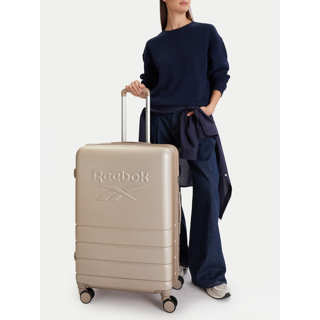 Walizka duża Reebok CEO-RBK-WAL-001-07-CCC-L Beżowy -