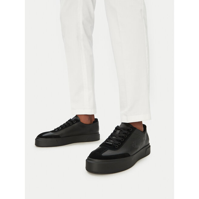 Sneakersy Calvin Klein Basket Cupsole Lup Wt Lth HM0HM02133 Czarny - męskie