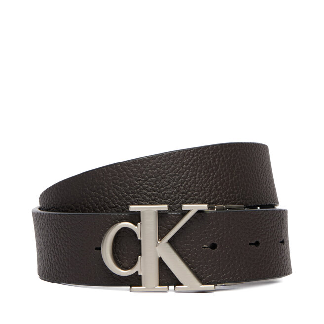 Pasek Calvin Klein Ck Buckle Tumbled 35Mm Adj/Rev LV04D7049G Czarny -