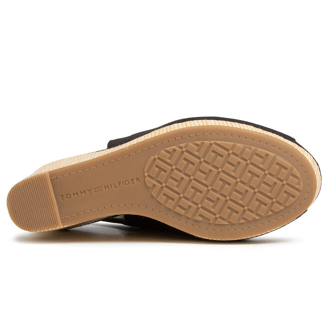 Tommy Hilfiger Espadrilky Tommy Hilfiger Iconic Elena Sling Back Wedge FW0FW04789 Black BDS