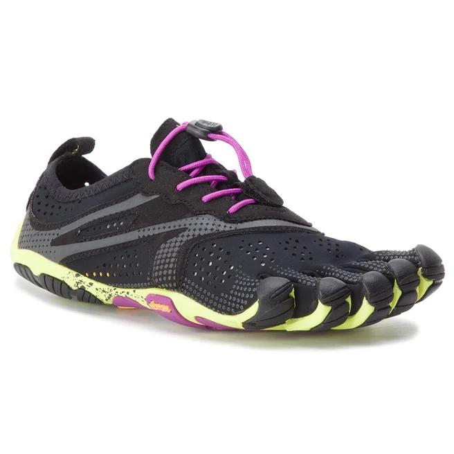 Pantofi Vibram Fivefingers V-Run 17M7005 Black/Yellow/Purple