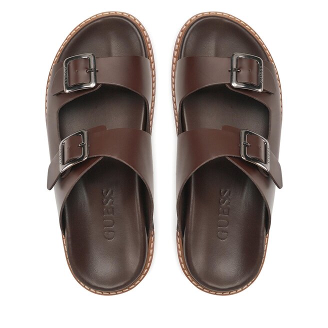 Guess Șlapi Guess Sapata FM6SAP LEA03 BROWN