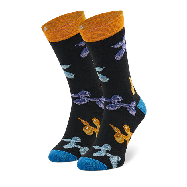 Șosete Înalte Unisex Cup of Sox Skręcone Balony Negru Balony imagine noua