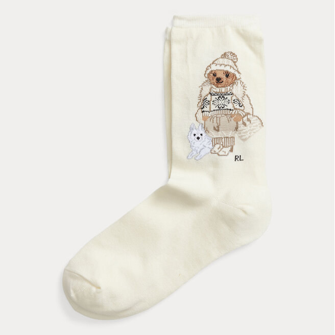 

Високі шкарпетки unisex Polo Ralph Lauren, Бежевий