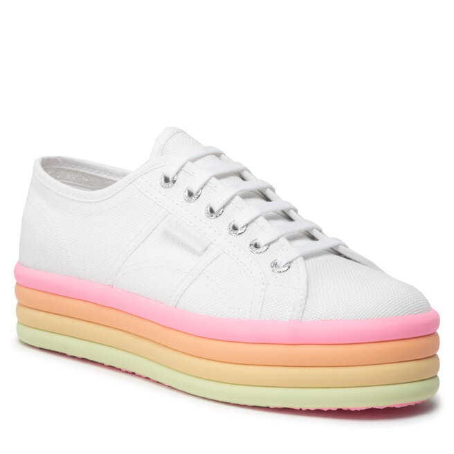 Sneakers Superga 2790 Candy S2116KW White/Candy Multicolor AG7 2790 imagine noua