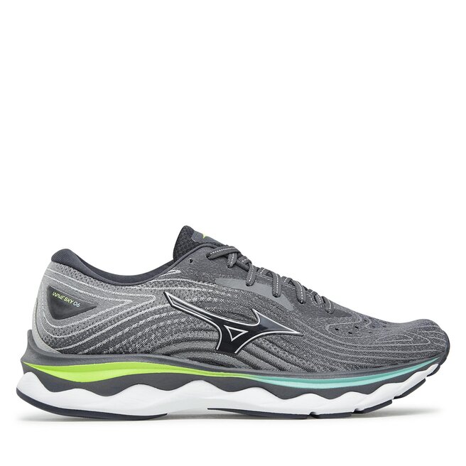 Mizuno Boty Mizuno Wave Sky 6 J1GC2202 Quiet Shade / Silver / Neo Lime