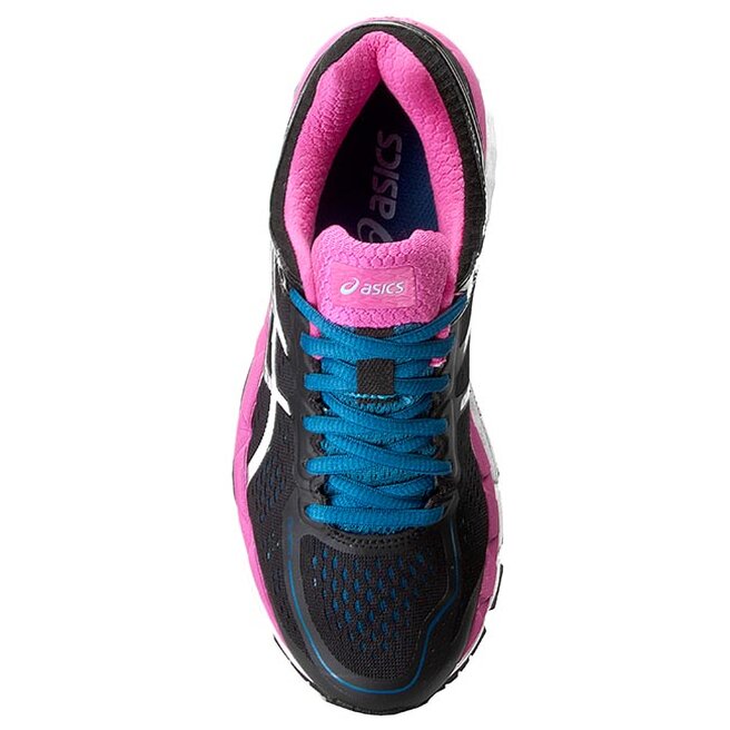 Zapatos Asics Gel Kayano 22 T597N Black Silver Pink Glow 9093