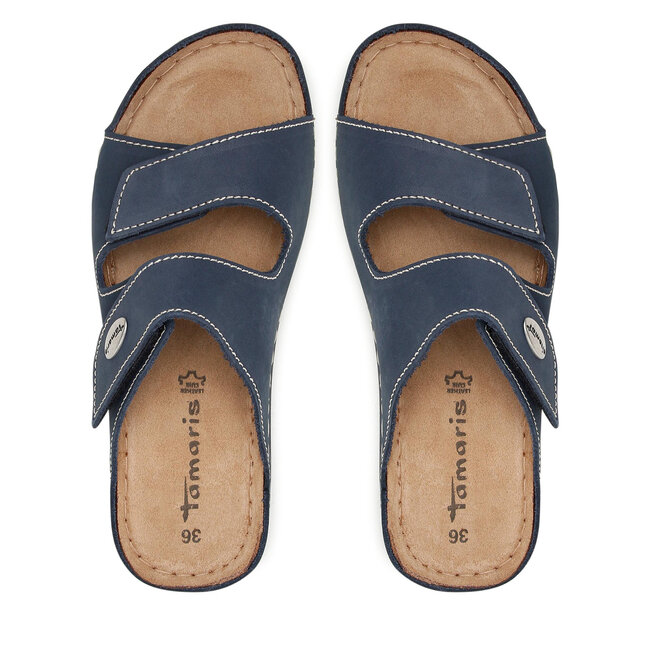 Tamaris Zwarte Casual Open Platte Sandalen Black Dames