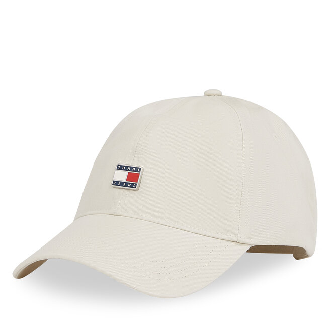 Czapka z daszkiem Tommy Jeans Tjw Heritage Plaque Cap - Écru