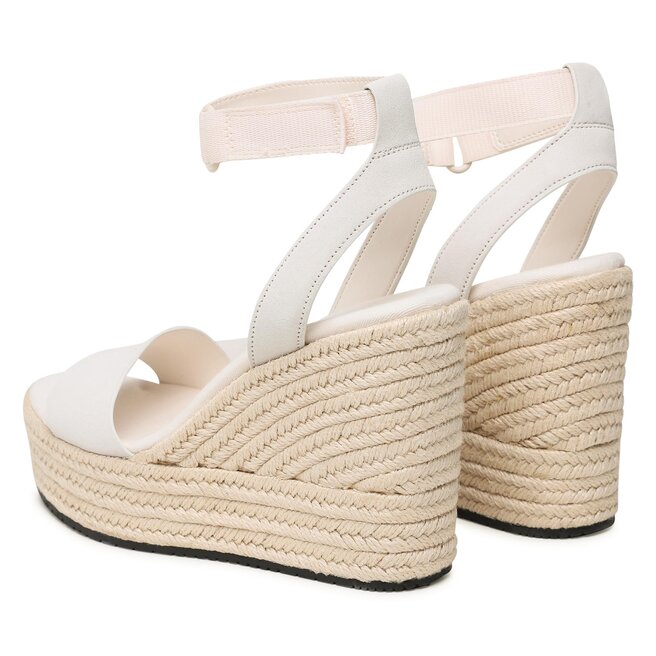 Calvin Klein Jeans Еспадрили Calvin Klein Jeans Wedge Sandal Su Con YW0YW01026 Ancient White YBH