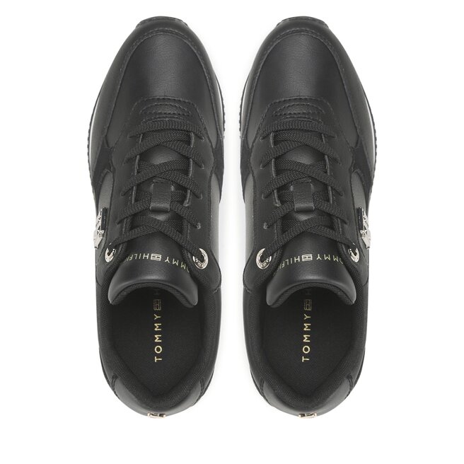 Tommy Hilfiger Sneakers Tommy Hilfiger Th Emboss Metallic Sneaker FW0FW06736 Black/Gold 0GL
