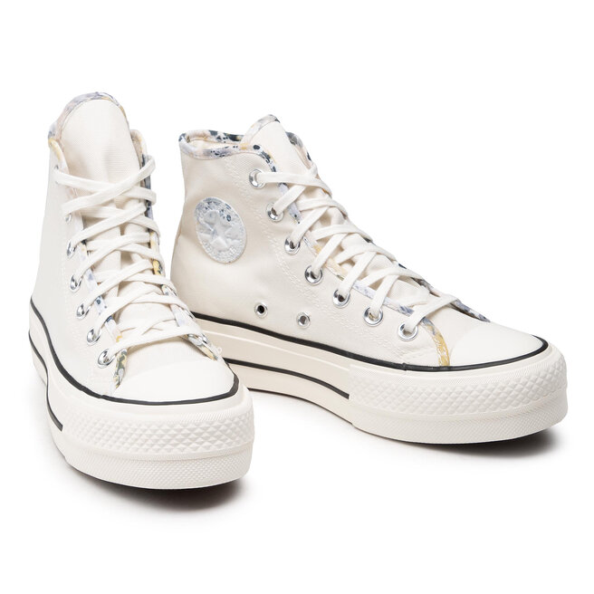 Sneakers Converse Ctas Lift Hi 570969C Egret/Sesame/Black •  Www.epapoutsia.gr