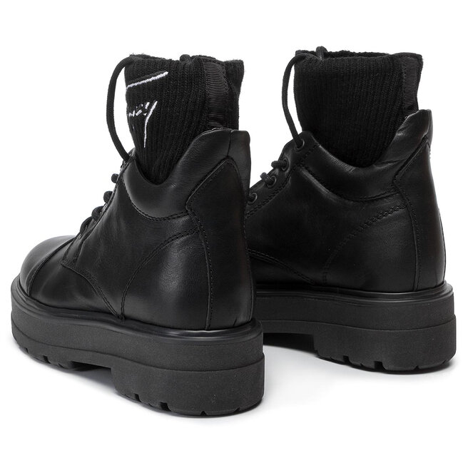 Tommy signature flatform boot best sale