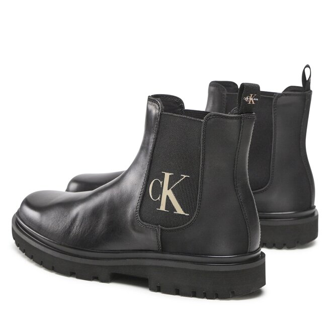 Calvin Klein Jeans Боти тип челси Calvin Klein Jeans Lug Chelsea Boot YM0YM00561 Black BDS